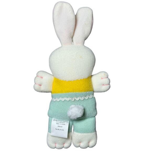 Hallmark 1989 Spring Bunny and Duck Easter Plush Stuffed Baby‎ Squeak Lovey Toys - Picture 6 of 8